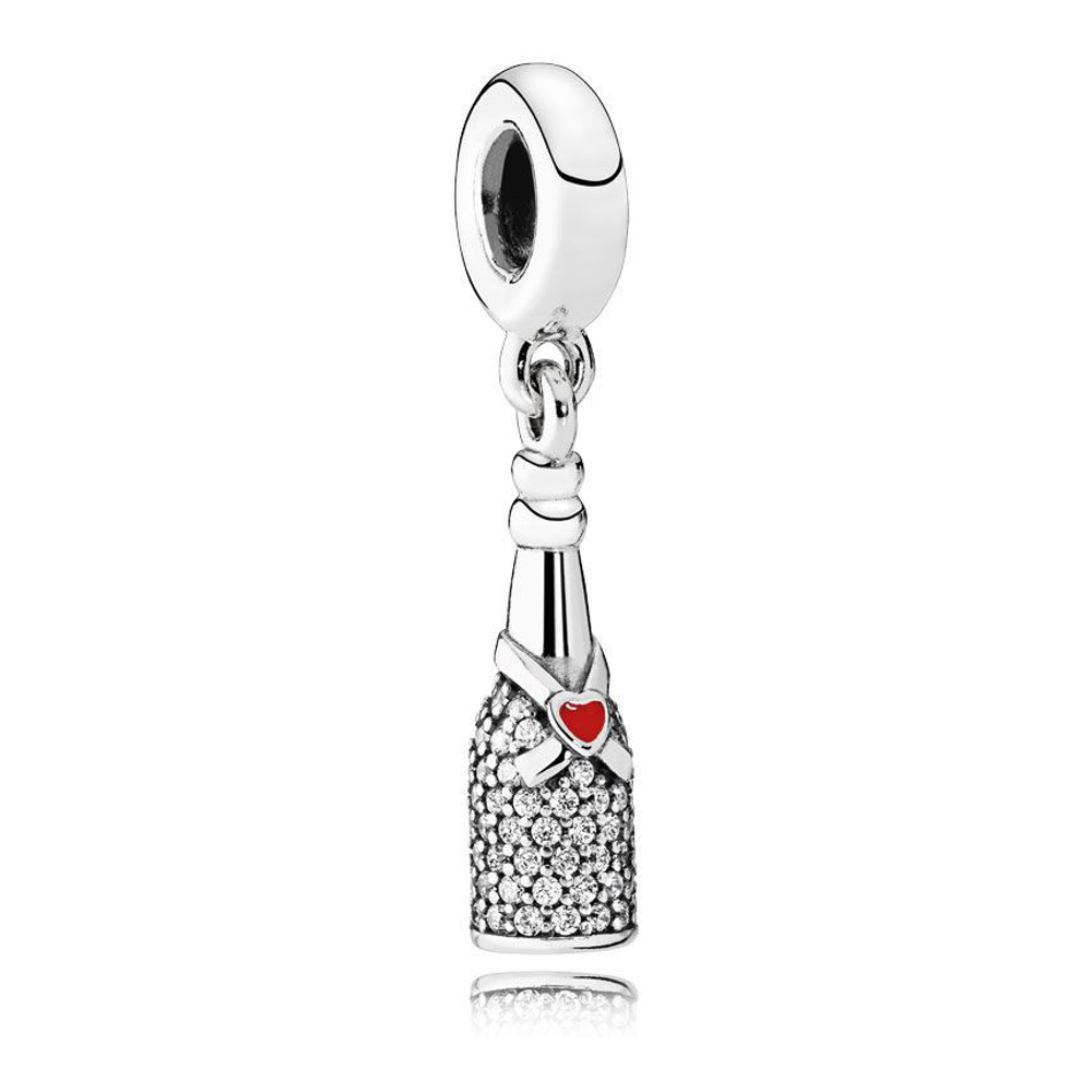 Women's 'Sparkling Wine' Charm