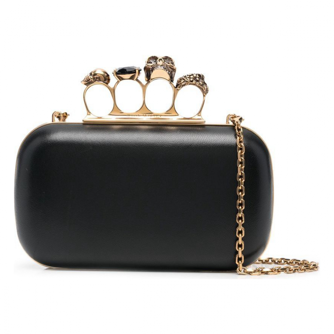 Women's 'Skull Four Ring' Clutch Bag