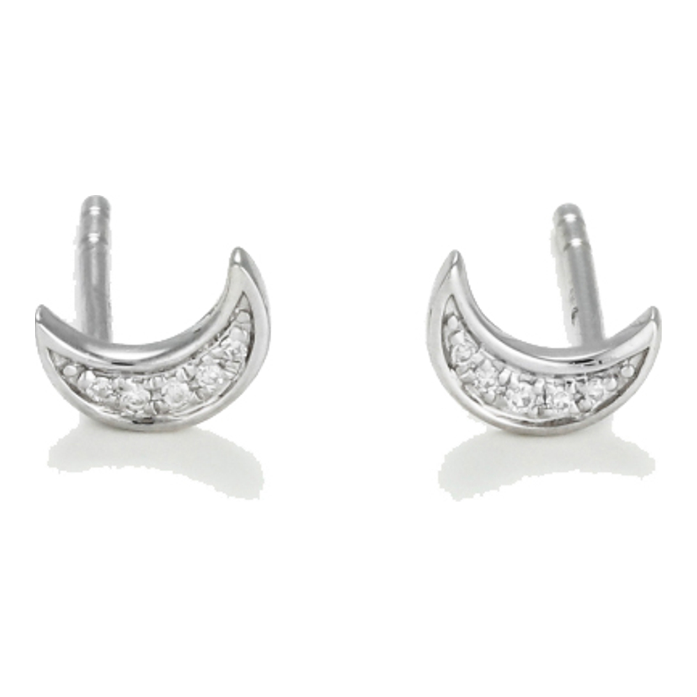 Boucles d'oreilles 'Diamond Moon' pour Femmes