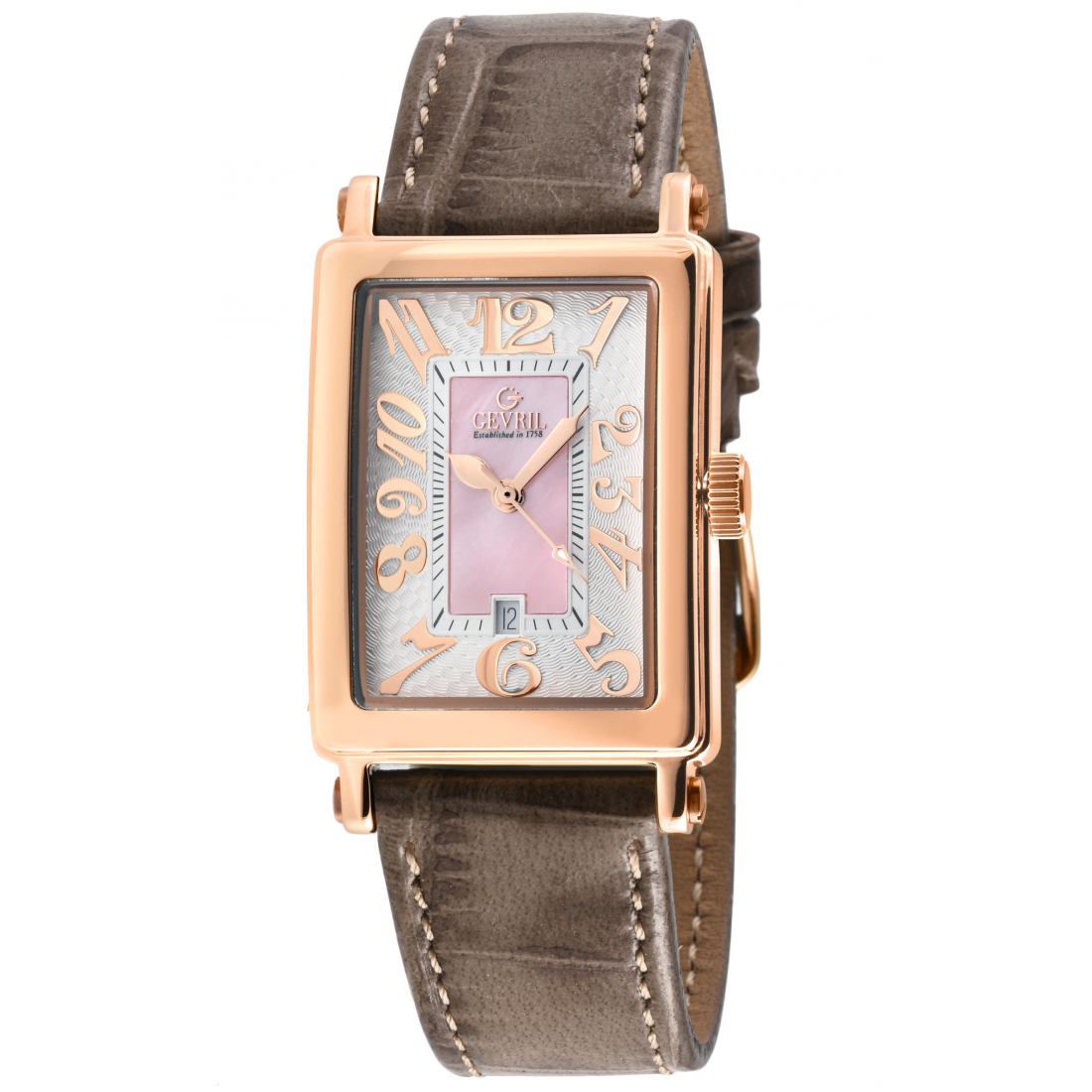 Women’s Ave of Americas Mini Rose Stainless Steel Case, Pink MOP Dial Watch