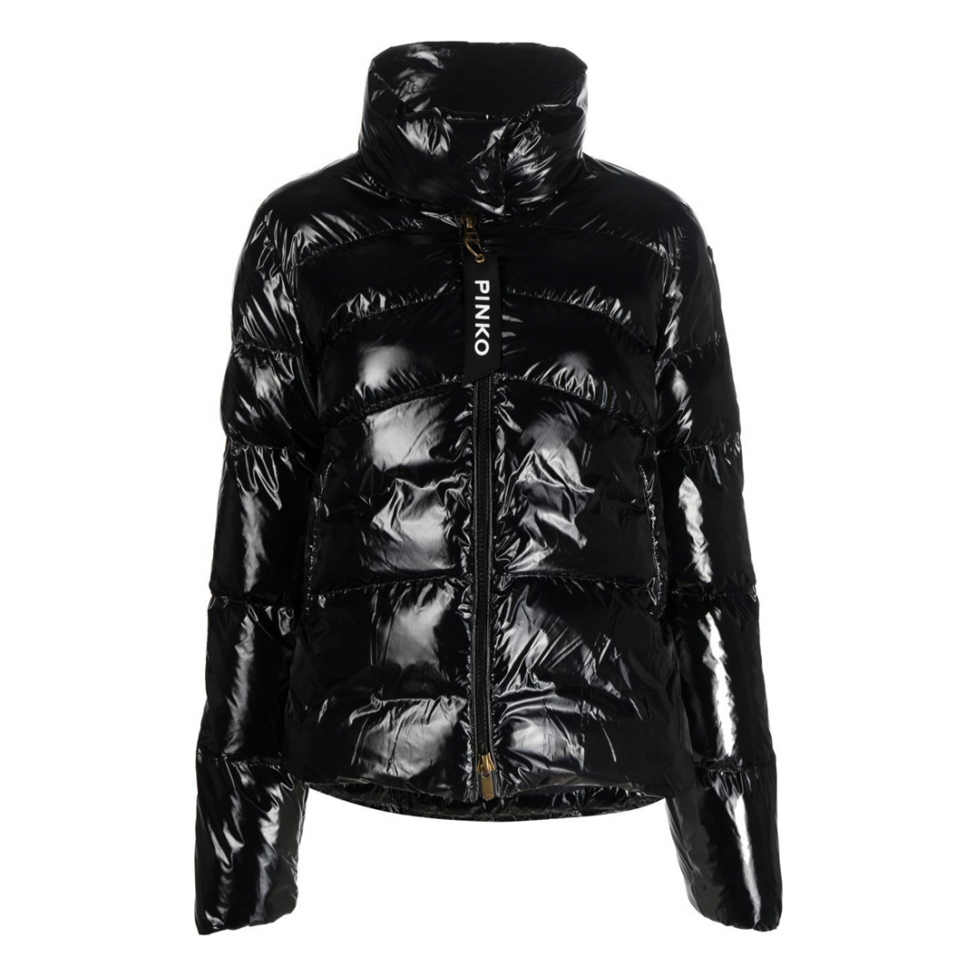 'High Shine' Gesteppte Jacke für Damen