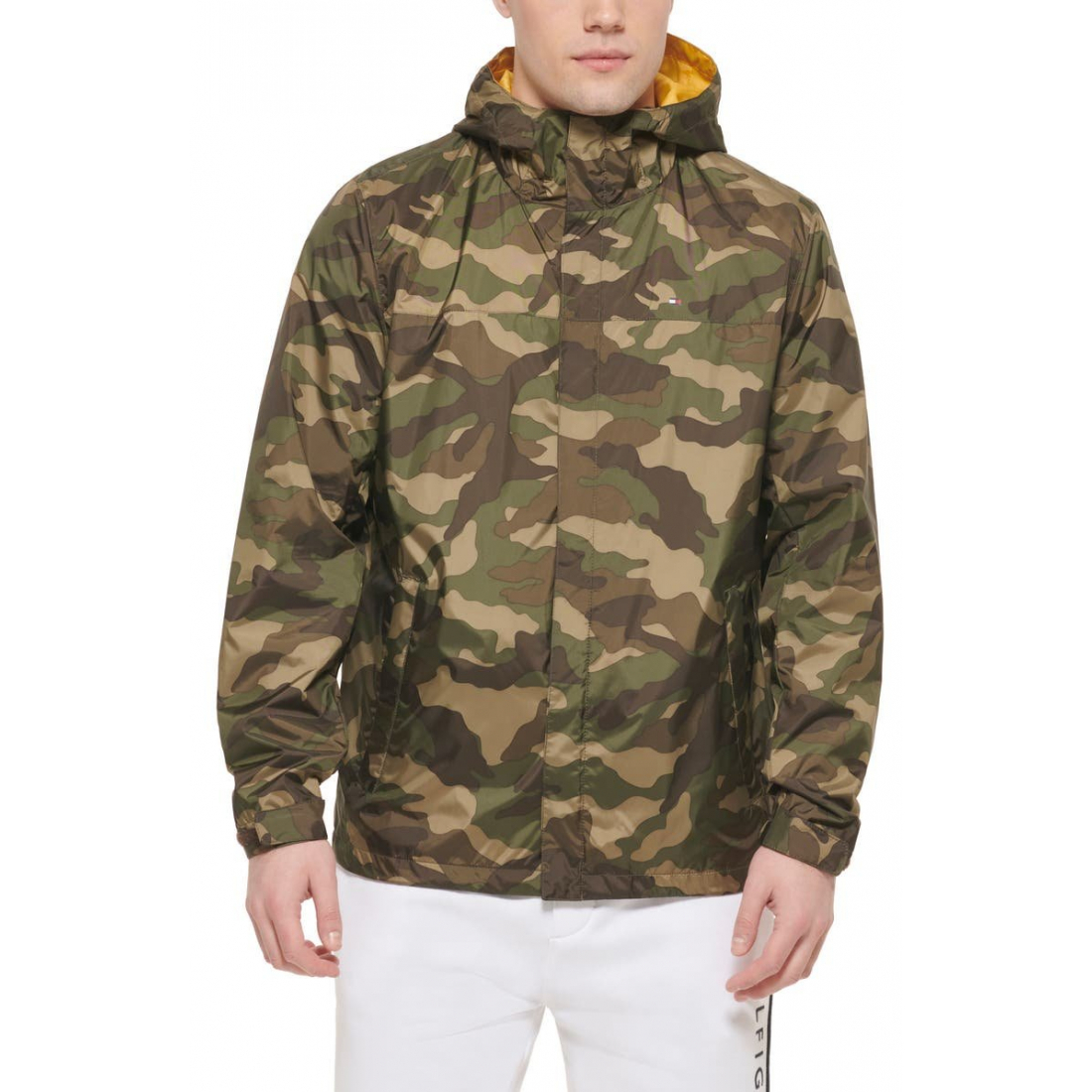 Hooded Rain Slicker Jacket pour Hommes