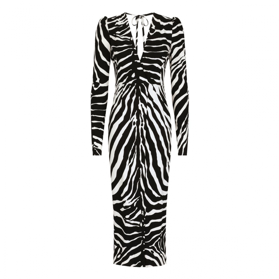 'Zebra' Kleid mit langen Ärmeln für Damen