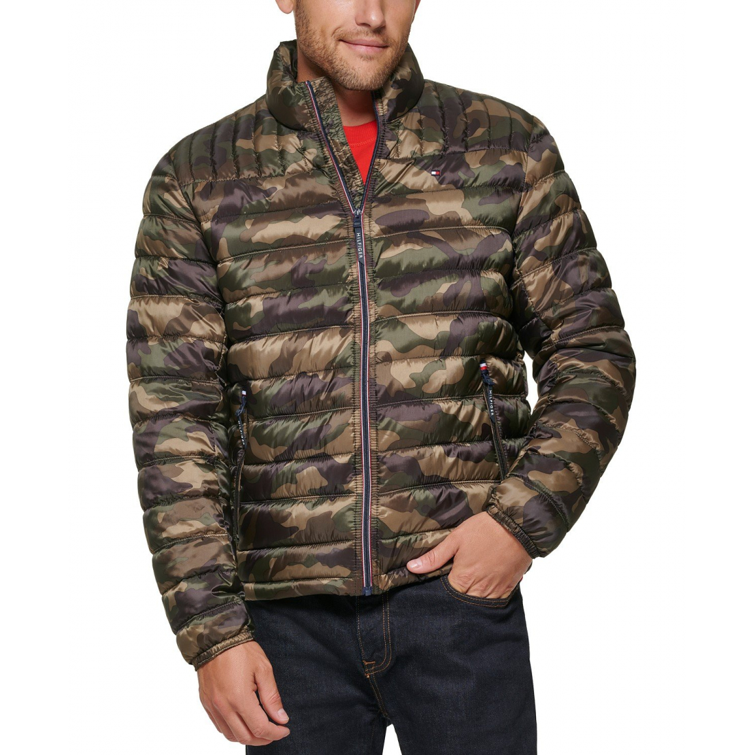 Packable Quilted Puffer Jacket für Herren