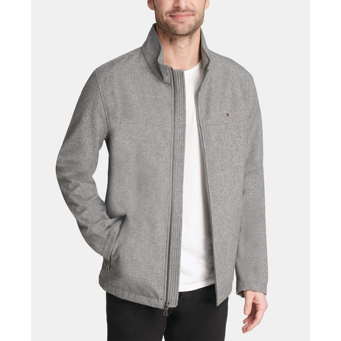 Soft-Shell Classic Zip-Front Jacket pour Hommes