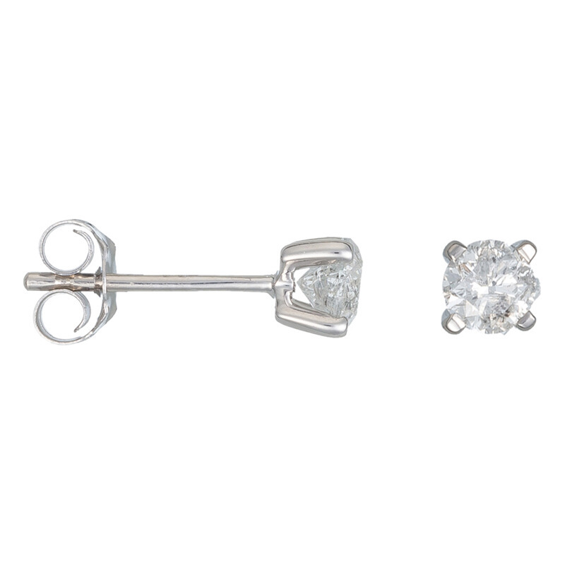 Boucles d'oreilles 'Single Diamond' pour Femmes