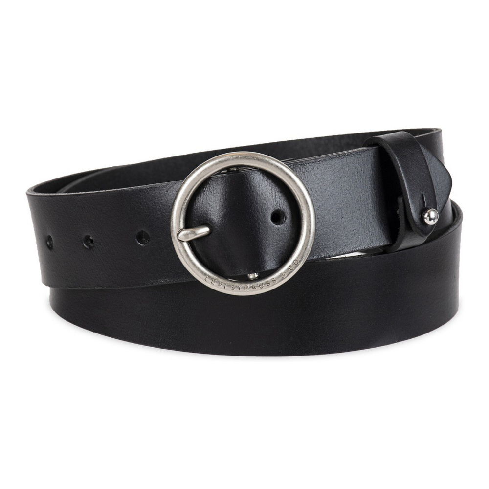 'Circular Center Bar Buckle' Gürtel für Damen