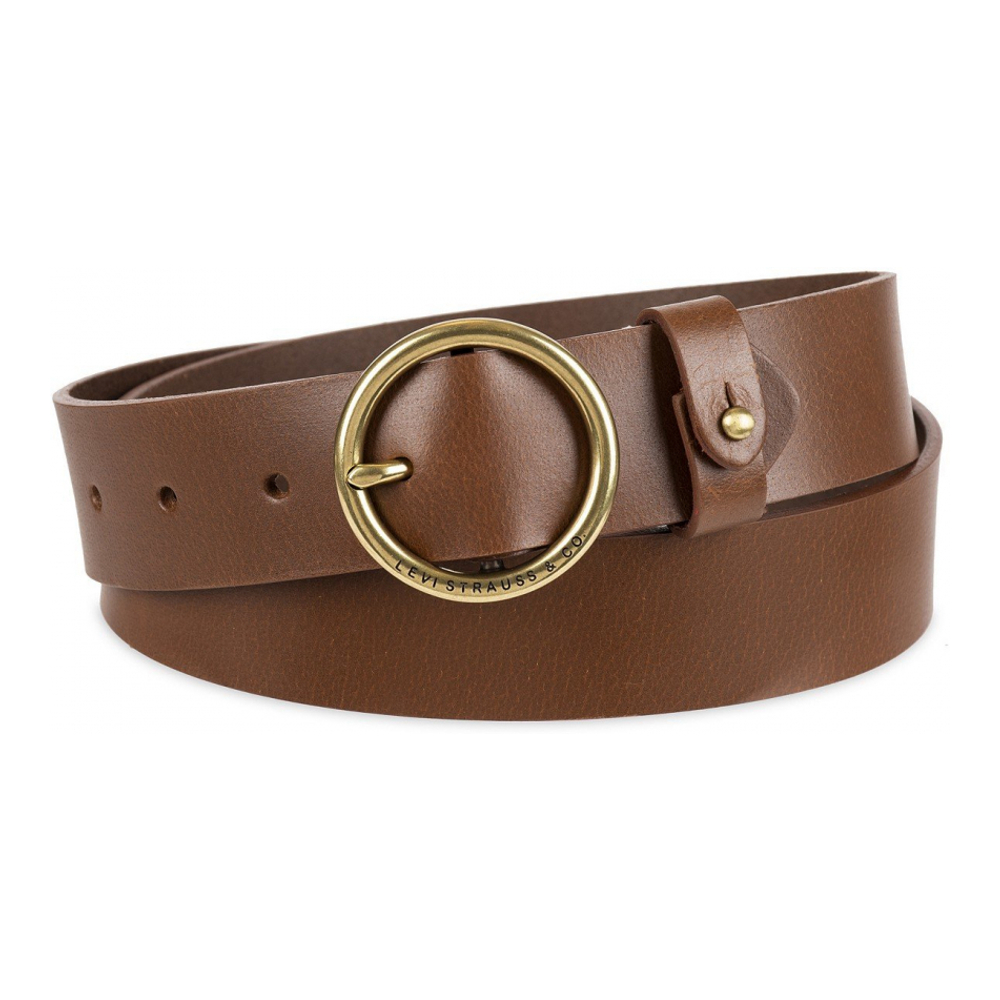 'Circular Center Bar Buckle' Gürtel für Damen