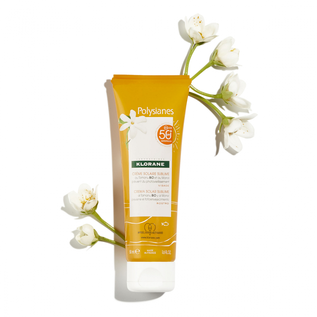 'Polysianes Au Monoï et Tamanu BIO Sublime SPF50+' Face Sunscreen - 50 ml