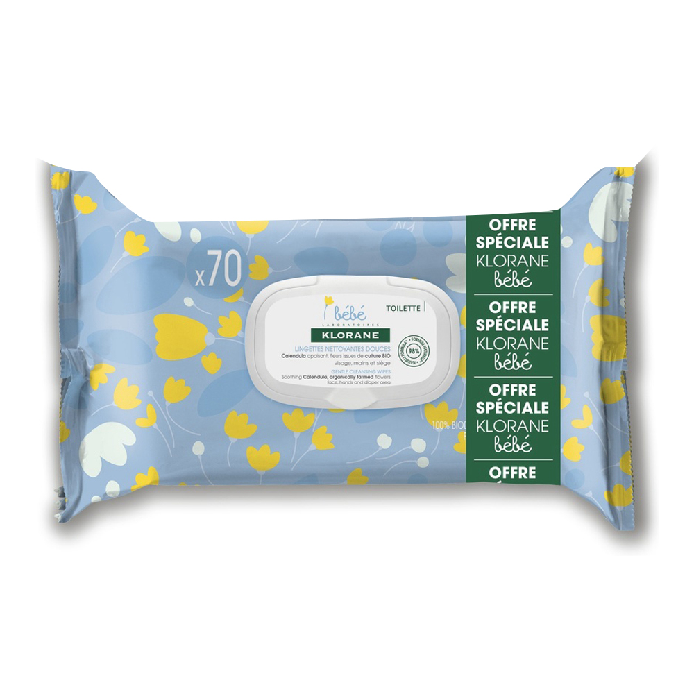 'Bébé Douces' Cleansing Wipes - 70 Wipes