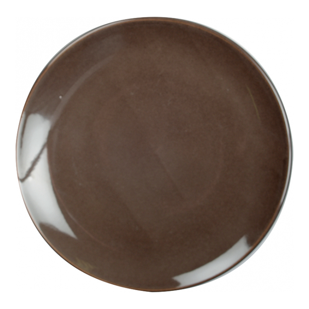 Assiette Plate Marron