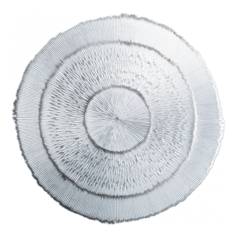 Round Silver Placemat