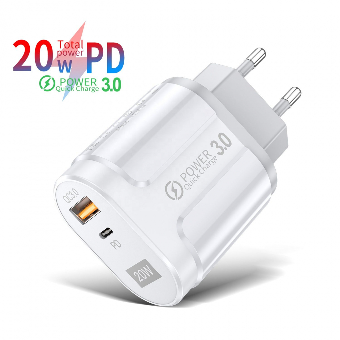 Quick charger USB C - 20 Watts