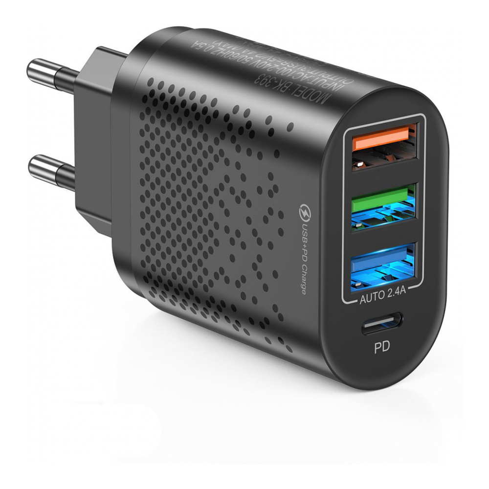 '4 Ports USB - Charge Rapide + USB-C' Quick charger USB C