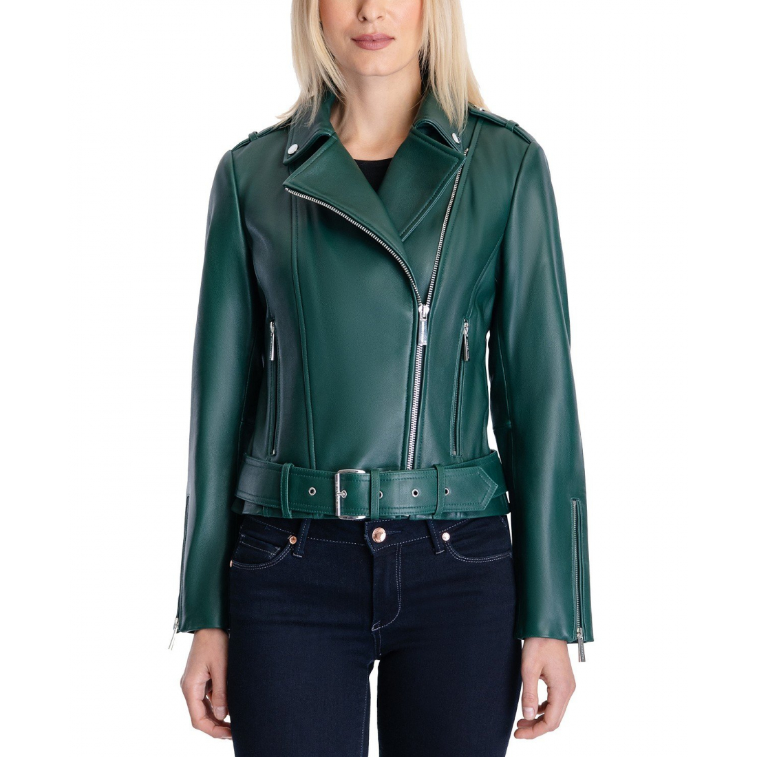 Women's 'Belted Moto' Biker Jacket