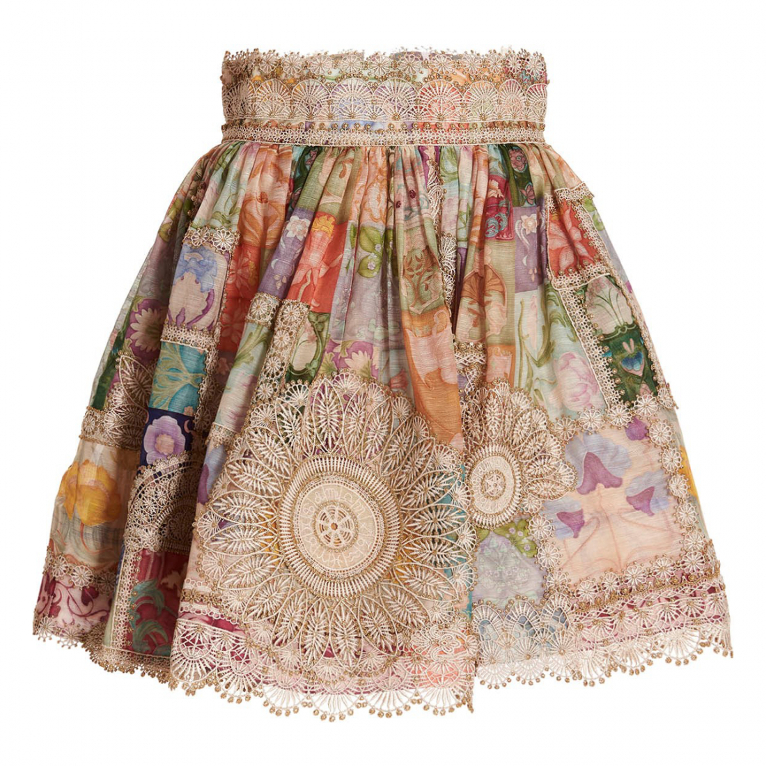 Women's 'Cosmic Zodiac Doily' Mini Skirt