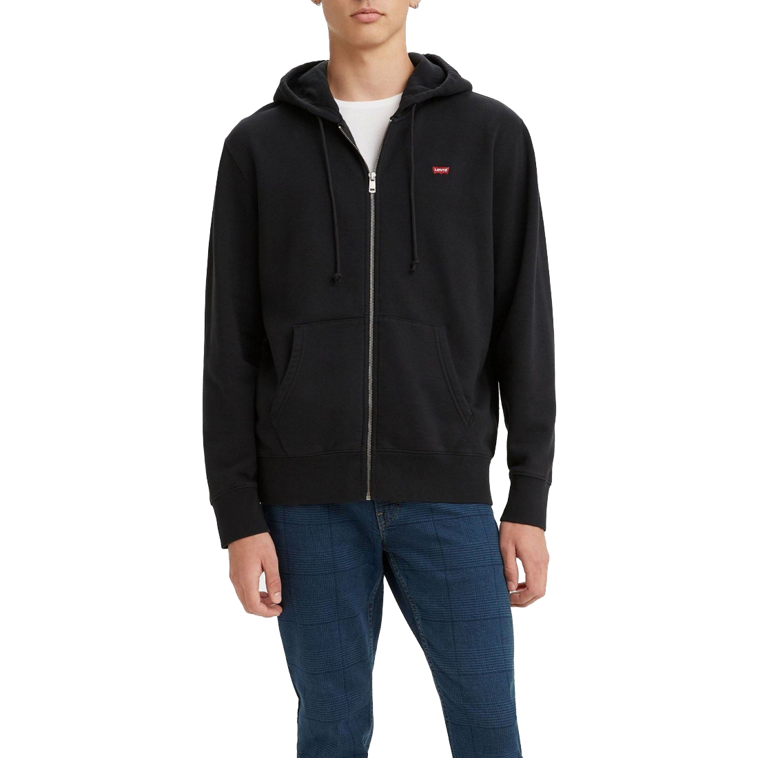 'Non-Graphic Zip-Up Standard Fit' Kapuzenpullover für Herren