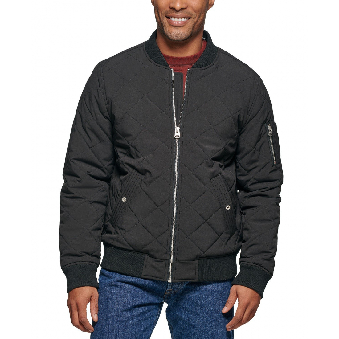 Men's 'Quilted Fashion' Bomber Jacket