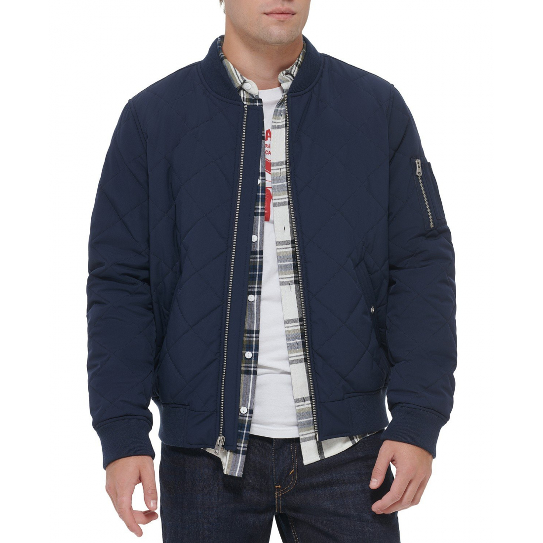 Men's 'Quilted Fashion' Bomber Jacket