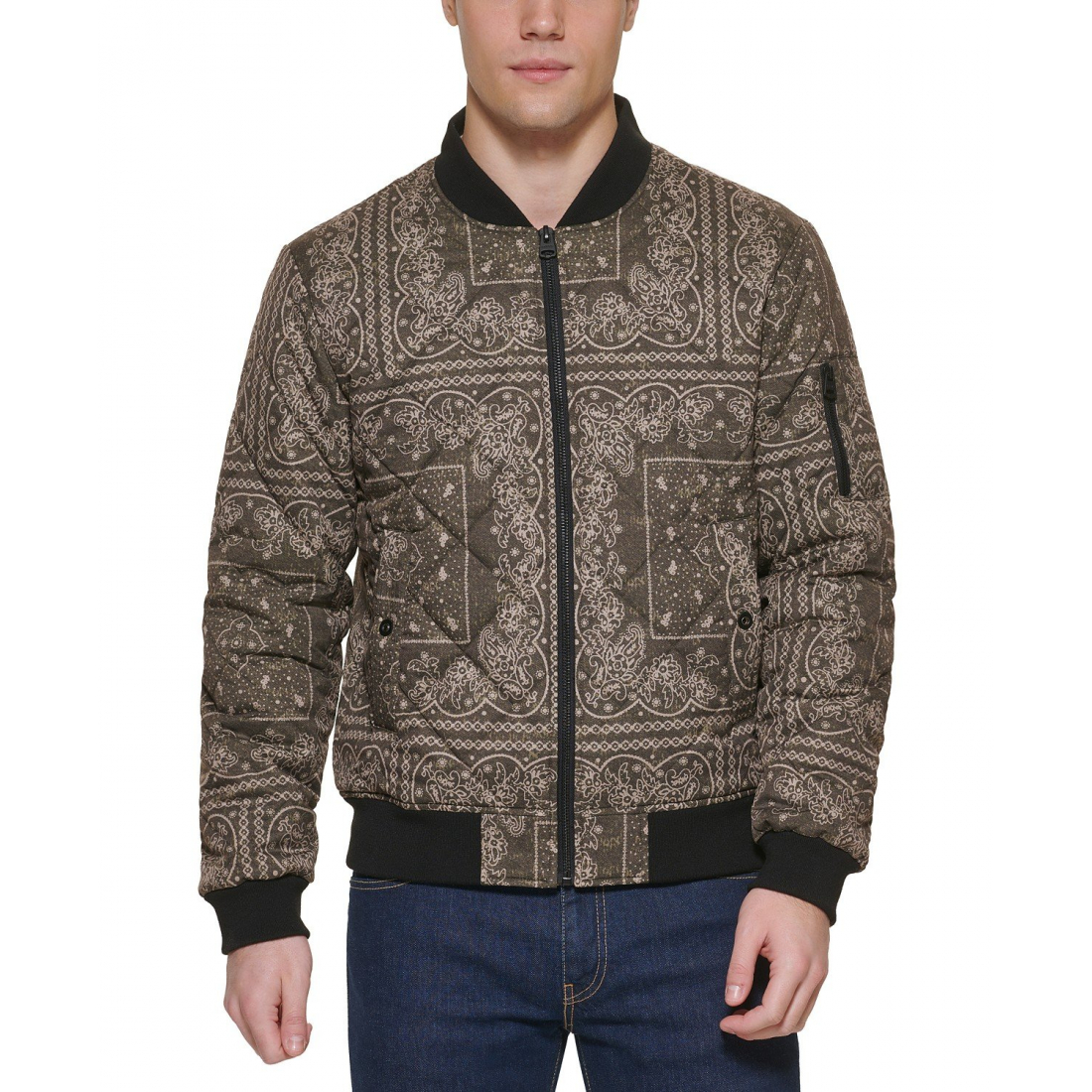 Men's 'Quilted Fashion' Bomber Jacket