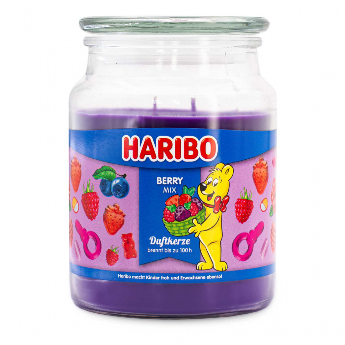 'Haribo Berry Mix' Kerze 2 Dochte - 510 g