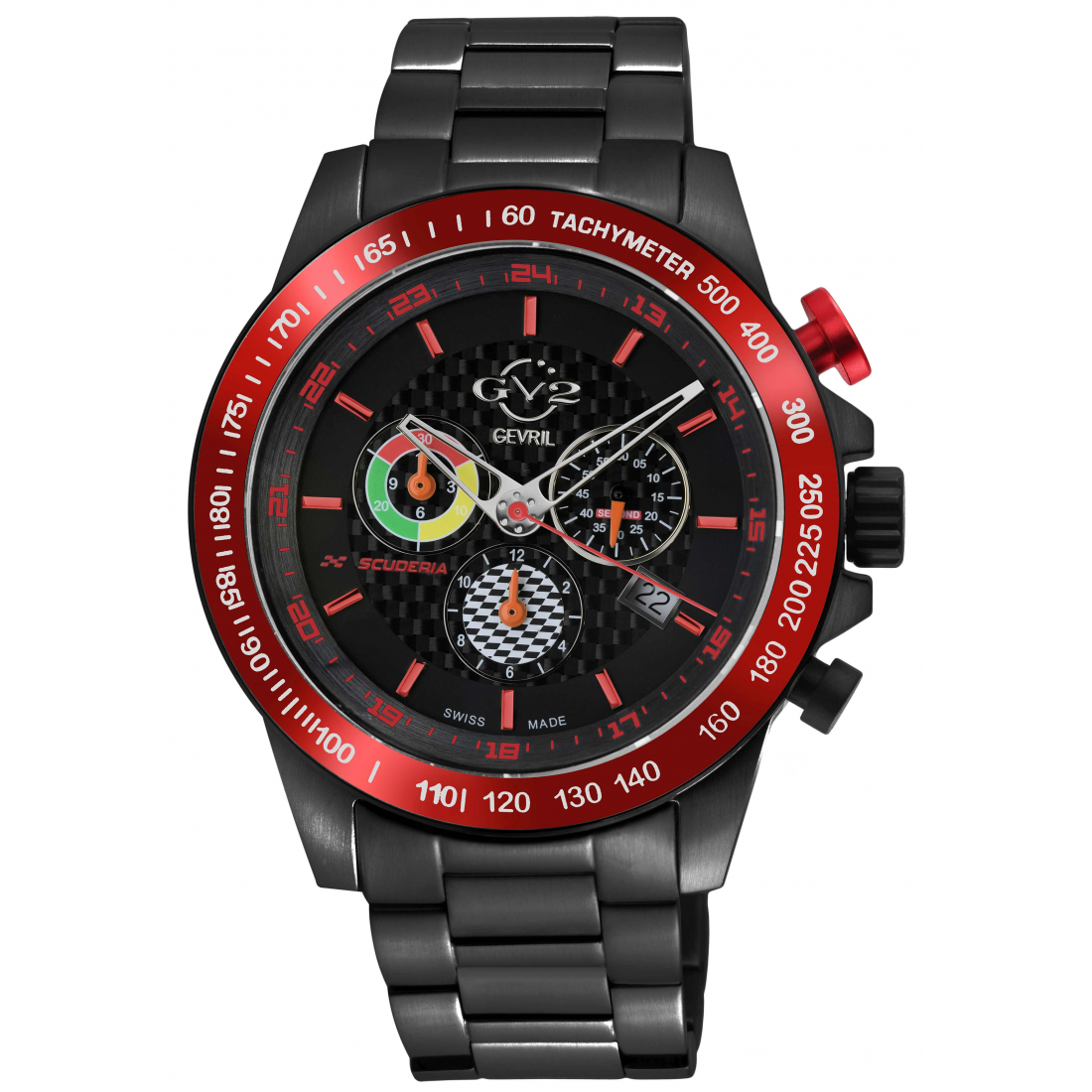 Men's Scuderia White Dial Chronograph Date Watch