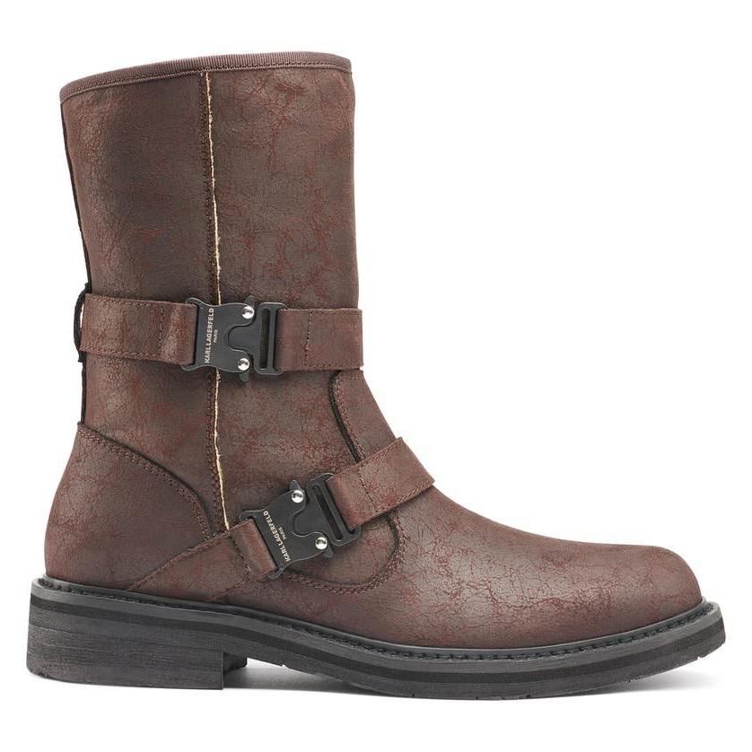 'Lined Double Buckle' Lange Stiefel für Herren