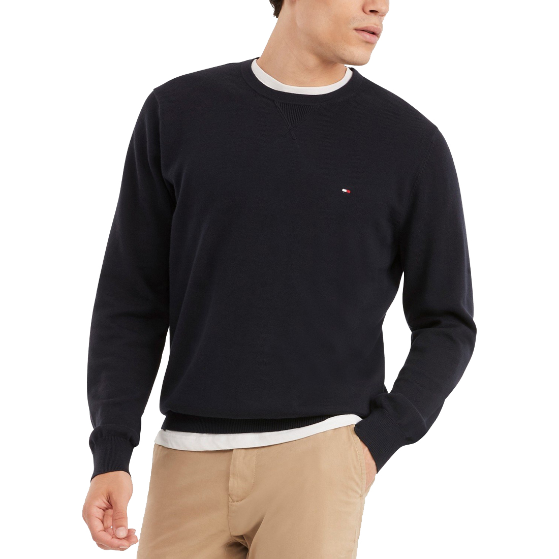 'Essential Solid Crew Neck Sweater' für Herren