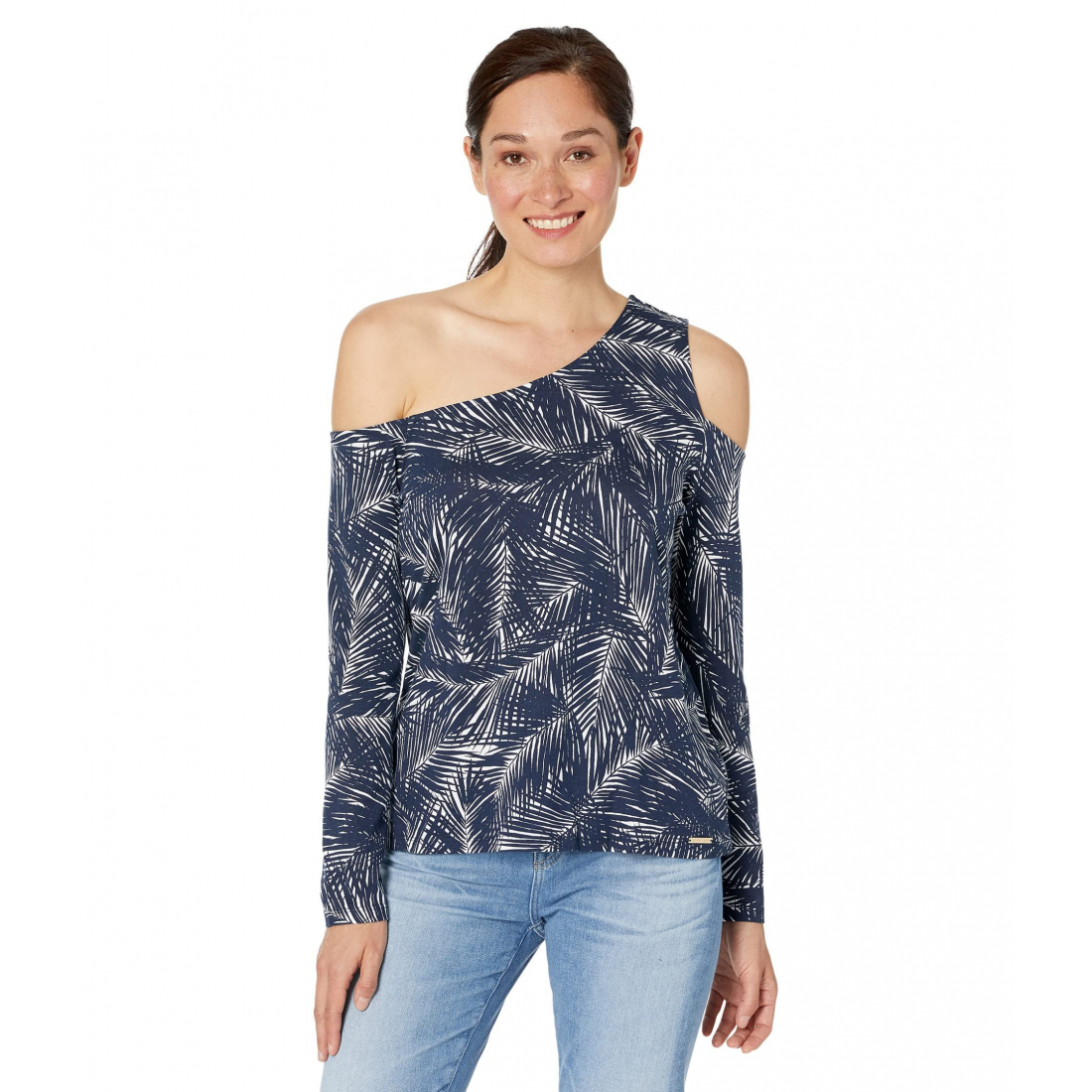 Women's 'Asymmetrical Palm' Long Sleeve top