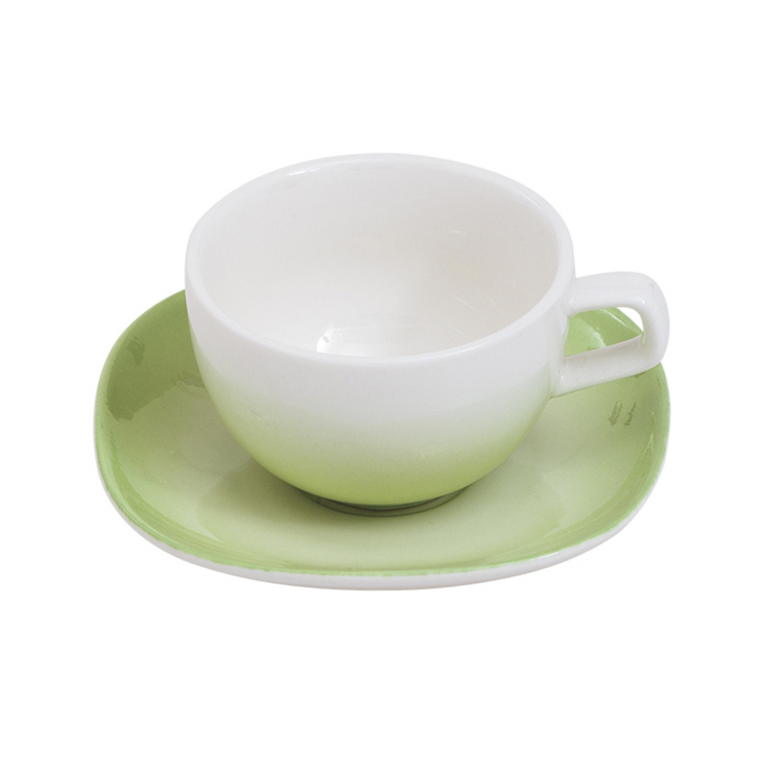 Set de tasses & soucoupes à café 'Spring' - 80 ml, 12 Pièces