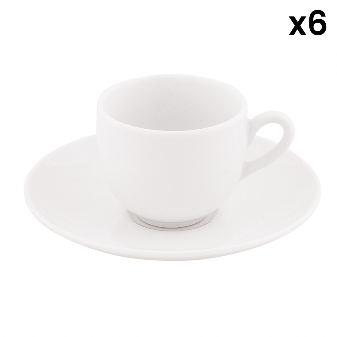 'Ala' Coffee Cup & Saucer Set - 12 Pieces