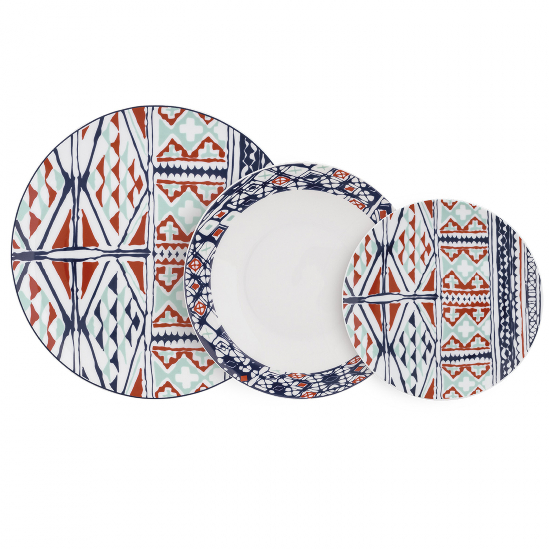 'Goji' Plate Set - 18 Pieces