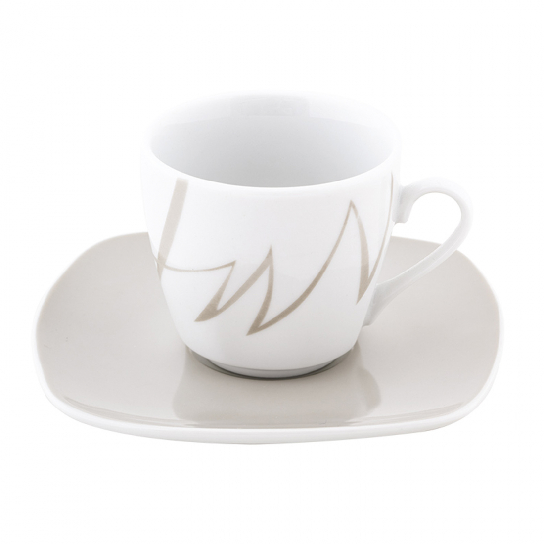 'Tahin' Coffee Cup & Saucer Set - 12 Pieces