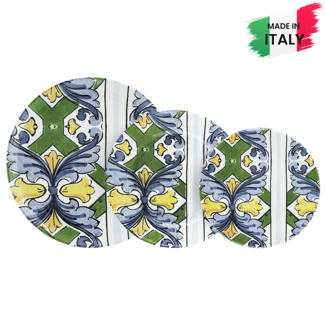 'Taormina' Plate Set - 18 Pieces