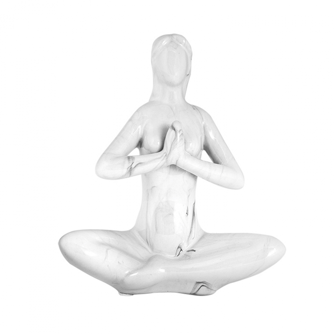 'Oriente Yoga Marble Effect' Sculpture