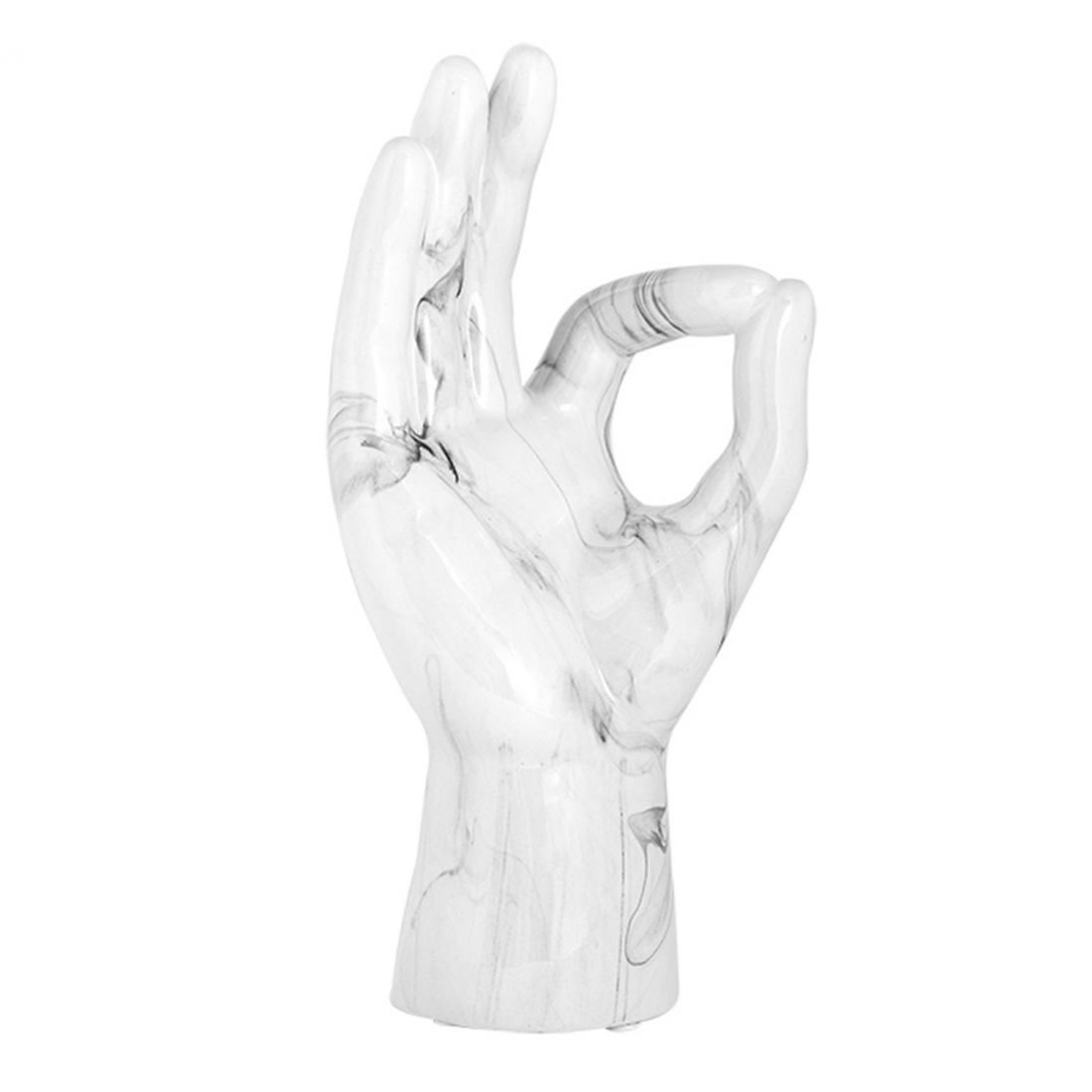 Sculpture 'Oriente Hand Ok Marble Effect'