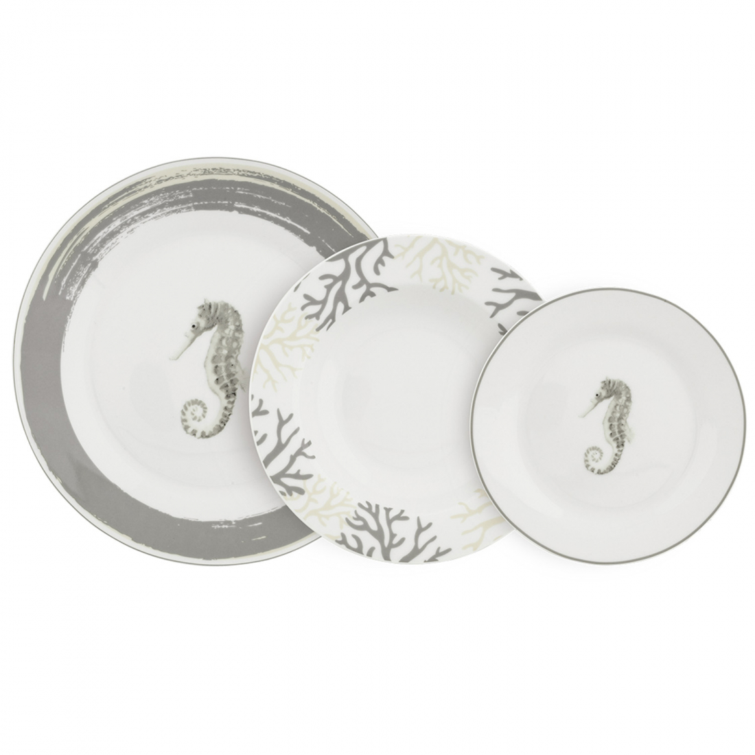 'Manta' Plate Set - 18 Pieces