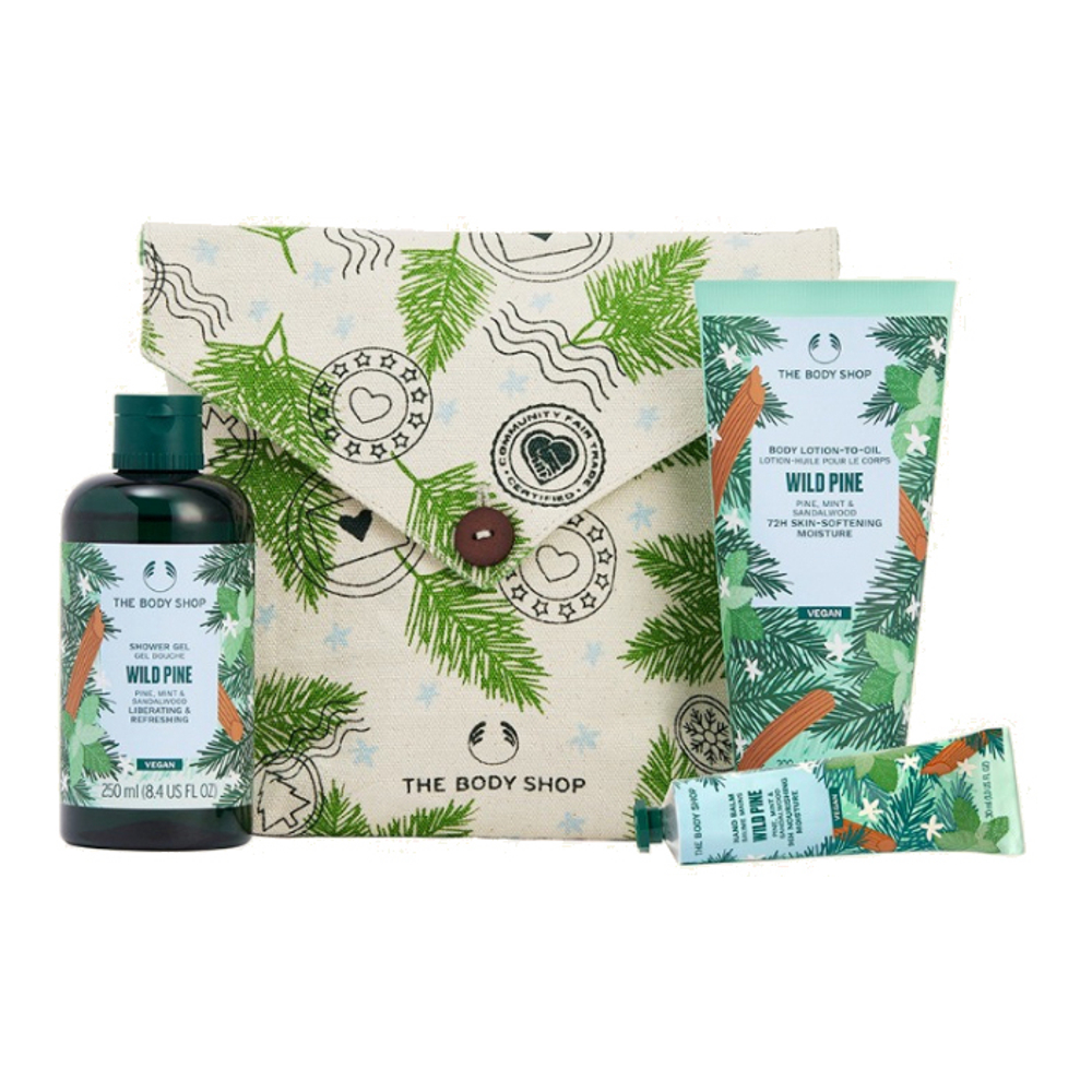 Ensemble de soins du corps 'Pine & Divine Wild Pine Essentials' - 4 Pièces