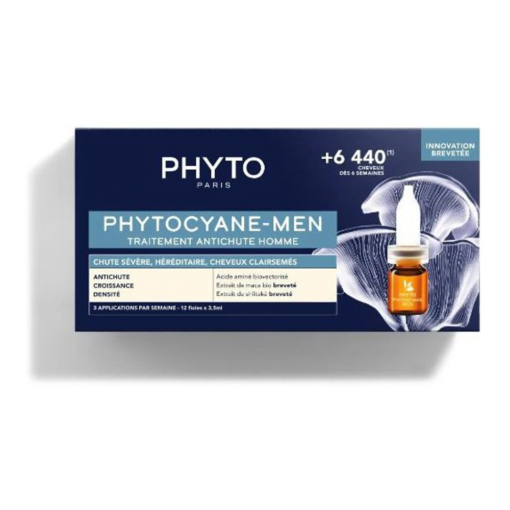 Traitement contre la chute des cheveux 'Phytocyane Progressive' - 12 Pièces, 5 ml