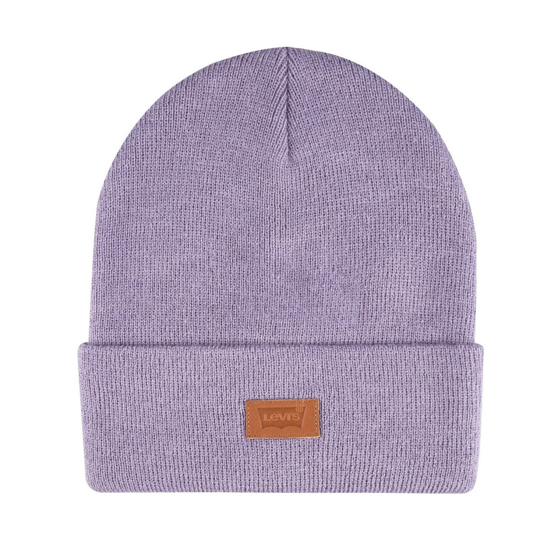 Men's 'All Season Comfy Leather Logo Patch Hero' Beanie