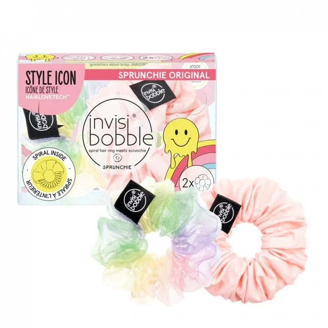 'Invisibobble Sprunchie' Hair Tie Set - Retro Dreamin 2 Pieces