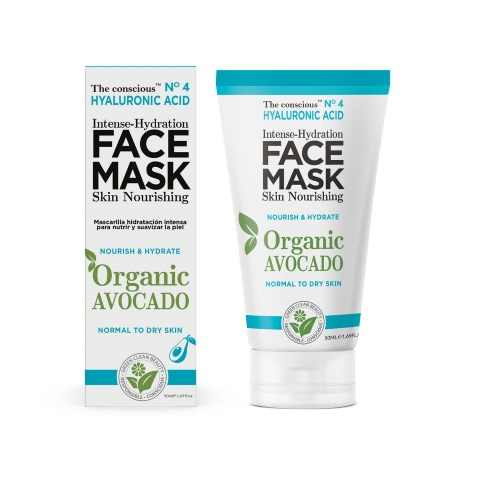 'Hyaluronic Acid Intense-Hydration Organic Avocado' Gesichtsmaske - 50 ml