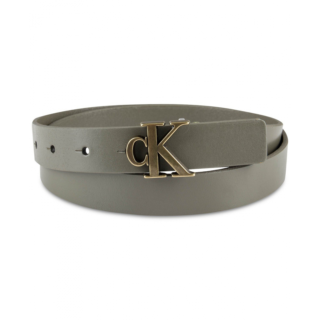 'CK Monogram Buckle Skinny Belt' pour Femmes