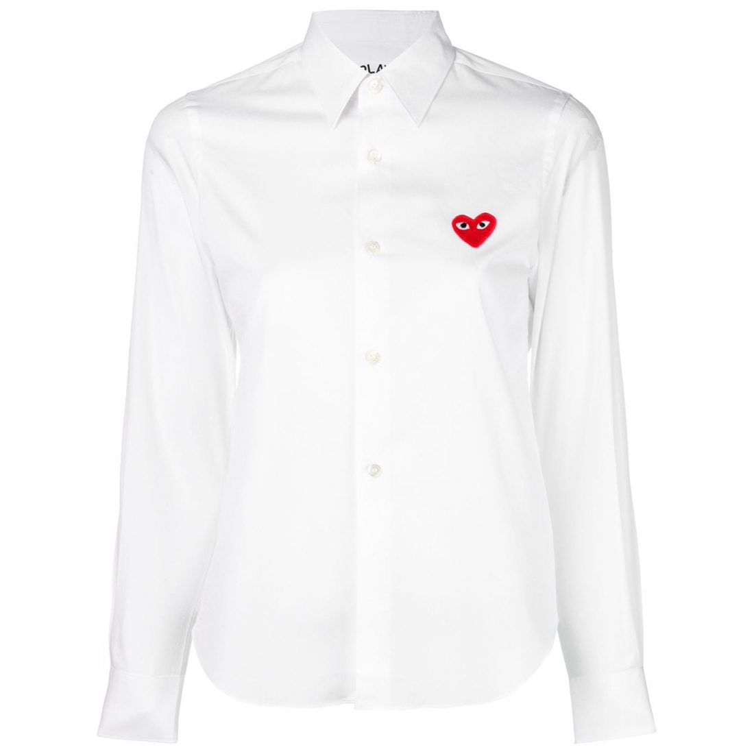'Embroidered Heart' T-Shirt für Damen