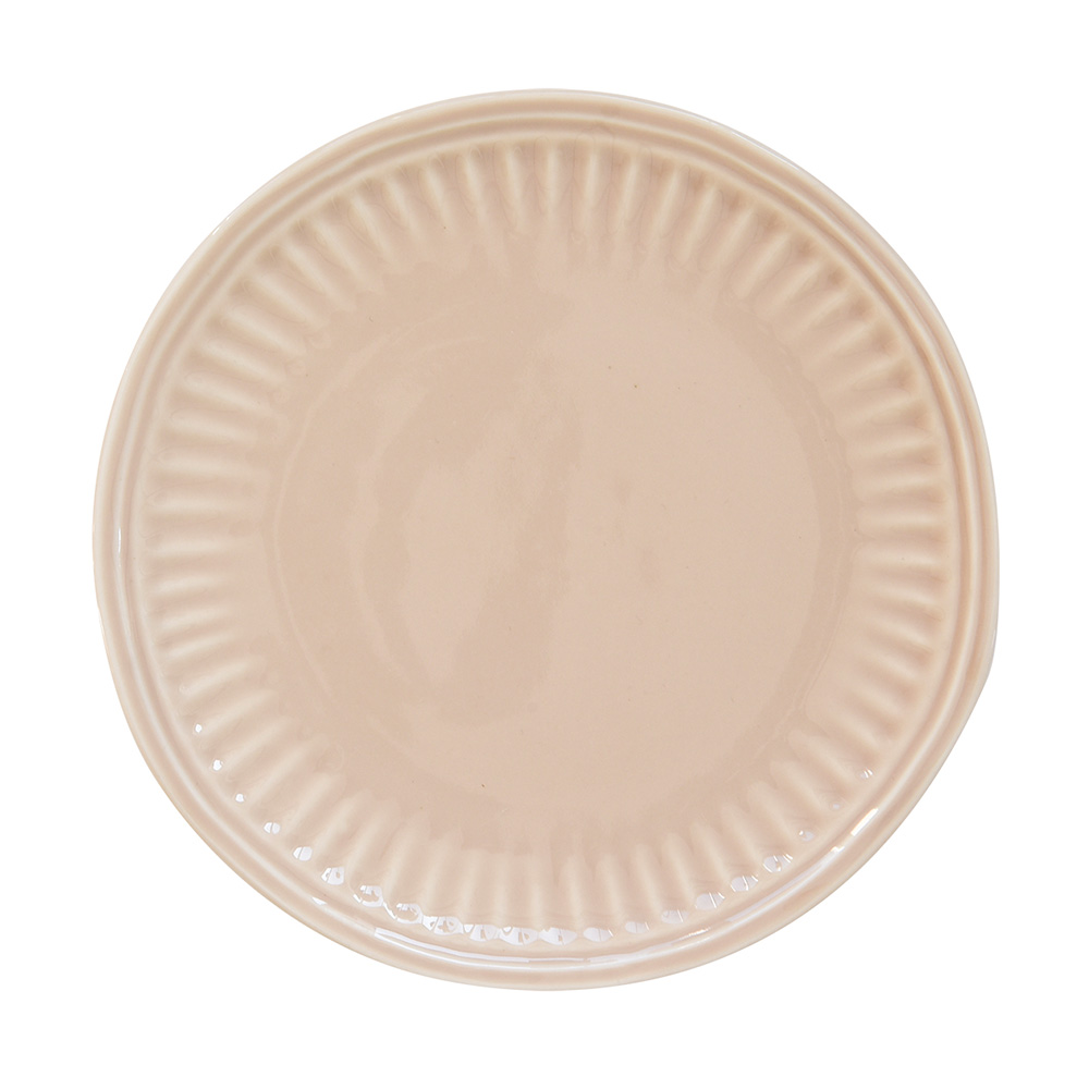 Set 6 Porcelain Side Plates - Beige