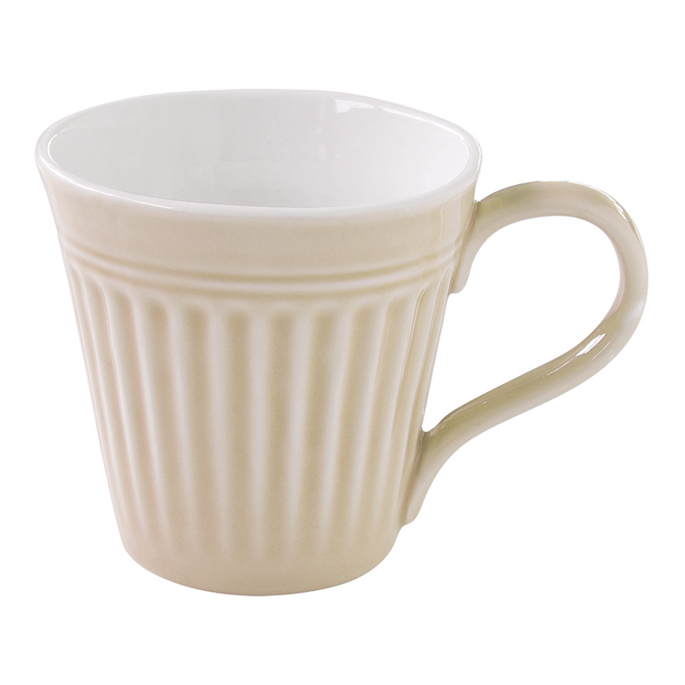 Set 6 Porcelain Mugs - Chic Beige