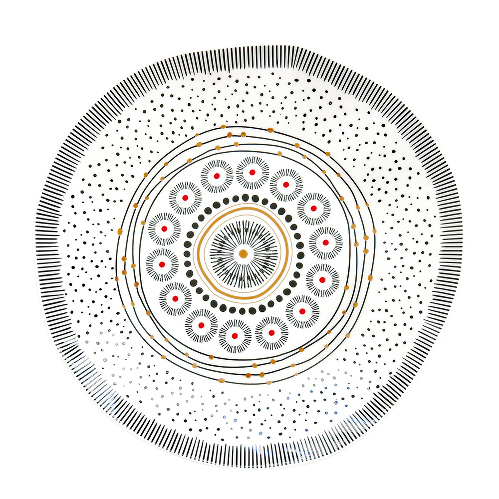 Set 4 Porcelain Side Plate Organic Vers.2