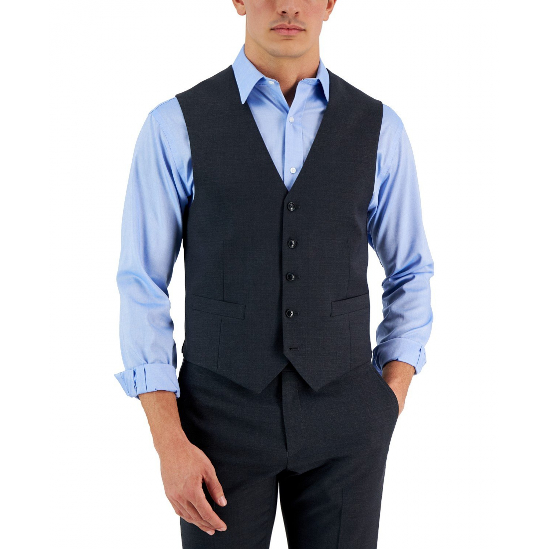 Men's 'Modern-Fit Wool TH-Flex Stretch Suit Suit Vest'