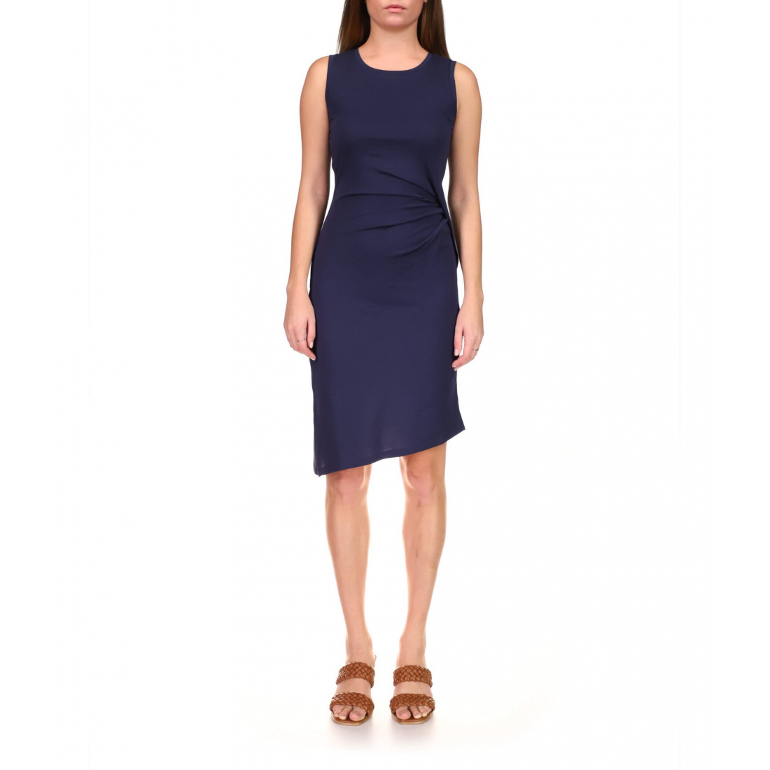 Women's 'Solid Drape' Neck Dress