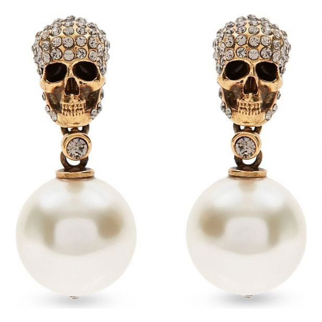 'Pavé Skull' Ohrringe für Damen